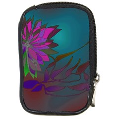 Evening Bloom Compact Camera Leather Case by LW323