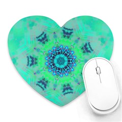 Blue Green  Twist Heart Mousepads by LW323