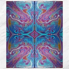 Marbling Turquoise Marbling Canvas 20  X 24  by kaleidomarblingart