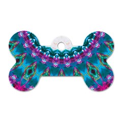 Peacock Dog Tag Bone (two Sides) by LW323