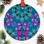 Peacock2 Ornament (Round) Front