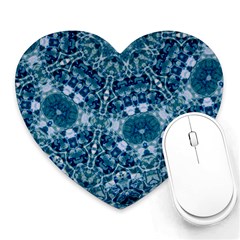 Blue Heavens Heart Mousepads by LW323