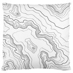 Topography map Large Flano Cushion Case (One Side) Front