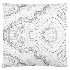Topography Map Large Cushion Case (two Sides) by goljakoff