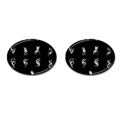 Katzen Cats Katzen Cats Cufflinks (oval) by WetdryvacsLair