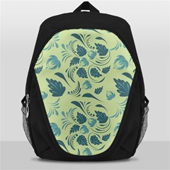 Folk Floral Pattern  Abstract Flowers Surface Design  Seamless Pattern Backpack Bag by Eskimos