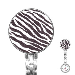 Zebra Stainless Steel Nurses Watch by PollyParadise