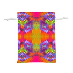 Glitch Futuristic Punk  Lightweight Drawstring Pouch (l) by gloriasanchez