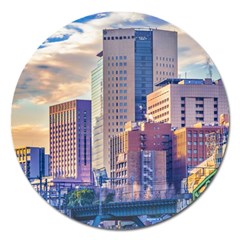 Akihabara Zone Urban Scene Tokyo Japan Magnet 5  (round) by dflcprintsclothing