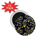 Folk flowers art pattern Floral abstract surface design  Seamless pattern 1.75  Magnets (10 pack)  Front