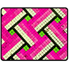 Pop Art Mosaic Fleece Blanket (medium)  by essentialimage365