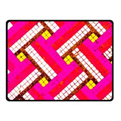 Pop Art Mosaic Double Sided Fleece Blanket (small)  by essentialimage365