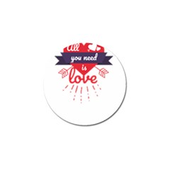 All You Need Is Love Golf Ball Marker (10 Pack) by DinzDas