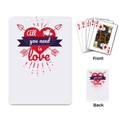 All You Need Is Love Playing Cards Single Design (rectangle) by DinzDas