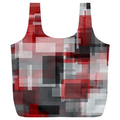 Abstract Tiles, Mixed Color Paint Splashes, Altered Full Print Recycle Bag (xxxl) by Casemiro