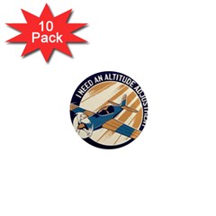 Airplane - I Need Altitude Adjustement 1  Mini Magnet (10 Pack)  by DinzDas