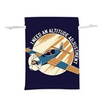 Airplane - I Need Altitude Adjustement Lightweight Drawstring Pouch (L) Front