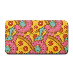 Fast Food Pizza And Donut Pattern Medium Bar Mats by DinzDas