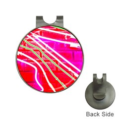 Pop Art Neon Wall Hat Clips With Golf Markers by essentialimage365