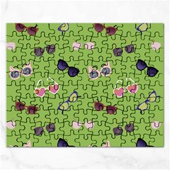 Sunglasses Funny Rectangular Jigsaw Puzzl by SychEva