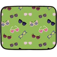 Sunglasses Funny Fleece Blanket (mini) by SychEva