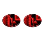 Red Light Cufflinks (Oval) Front(Pair)