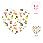 Fruits, Vegetables And Berries Playing Cards Single Design (Heart) Front
