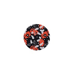 Folk Flowers Art Pattern Floral   1  Mini Magnets by Eskimos