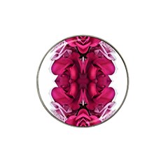 Diagonal Magenta Bouquet Hat Clip Ball Marker (10 Pack) by kaleidomarblingart