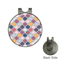 Ethnic Print Multicolor Hat Clips With Golf Markers by designsbymallika