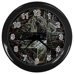 Brakkett Wall Clock (black) by MRNStudios