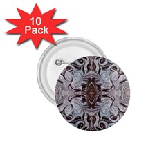 Turquoise Black Arabesque Repeats 1 75  Buttons (10 Pack) by kaleidomarblingart