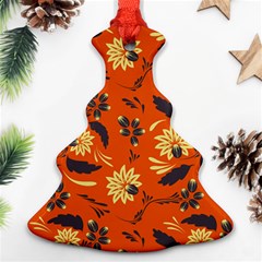 Folk Flowers Pattern  Ornament (christmas Tree)  by Eskimos