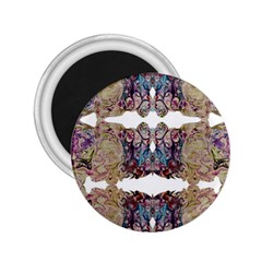 Rows Of Marbled Collage 2 25  Magnets by kaleidomarblingart