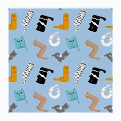 Unusual And Funny Tetris Cats Medium Glasses Cloth (2 Sides) by SychEva