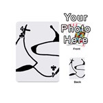 Black And White Abstract Linear Decorative Art Playing Cards 54 Designs (Mini) Front - Club4