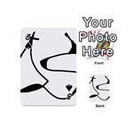 Black And White Abstract Linear Decorative Art Playing Cards 54 Designs (Mini) Front - SpadeJ