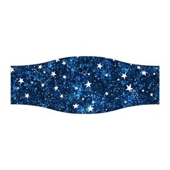 Dark Blue Stars Stretchable Headband by AnkouArts