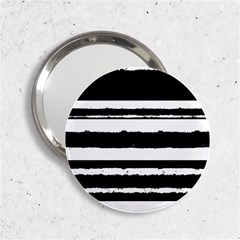 Bandes Abstrait Blanc/noir 2 25  Handbag Mirrors by kcreatif