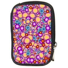 Flower Bomb1 Compact Camera Leather Case by PatternFactory