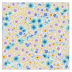 Flower Bomb 2 Large Satin Scarf (square) by PatternFactory