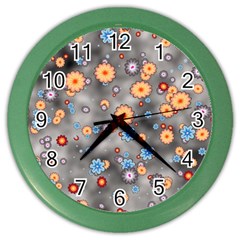 Flower Bomb 12 Color Wall Clock by PatternFactory