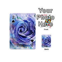 Watercolor-rose-flower-romantic Playing Cards 54 Designs (mini) by Sapixe