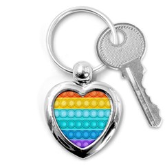 Pop It Pattern Key Chain (heart) by Daria3107