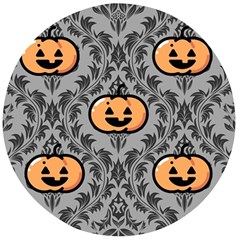 Pumpkin Pattern Wooden Bottle Opener (round) by InPlainSightStyle