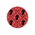 Cat Pattern Magnet 3  (Round) Front