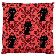 Cat Pattern Large Cushion Case (two Sides) by NerdySparkleGoth