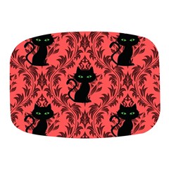 Cat Pattern Mini Square Pill Box by NerdySparkleGoth