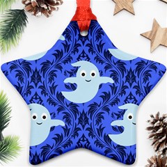Ghost Pattern Ornament (star) by NerdySparkleGoth