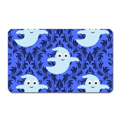 Ghost Pattern Magnet (rectangular) by NerdySparkleGoth